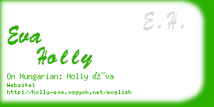 eva holly business card